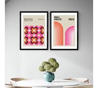 East End Prints Bauhaus Twin Set Black Frame Art Print - A3