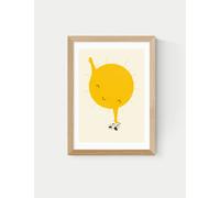 East End Prints Belly Rub Framed Art - A3 - Natural, Black,White,Natural