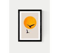 East End Prints Birds In The Sky Framed Art Black