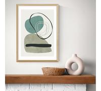 East End Prints Calo Oak Frame Art Print - A3