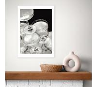 East End Prints Champagne Black & White Art Print - A3