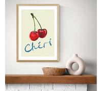 East End Prints Cheri Oak Frame Art Print - A2
