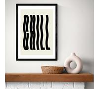 East End Prints Chill Black Frame Art Print - A2