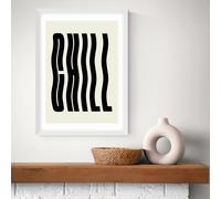 East End Prints Chill White Frame Art Print - A2