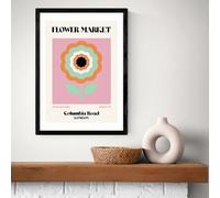 East End Prints Columbia Market Black Frame Art Print - A3
