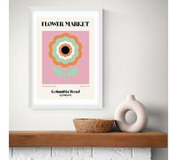 East End Prints Columbia Market White Frame Art Print - A2