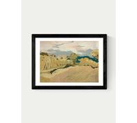 East End Prints Cornwall Light Framed Art Print Black
