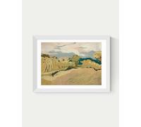 East End Prints Cornwall Light Framed Art Print White