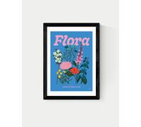 East End Prints Flora Framed Art Black