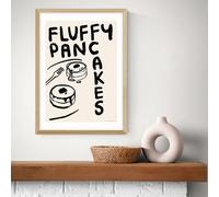 East End Prints Fluffy Pancakes Oak Frame Art Print - A3