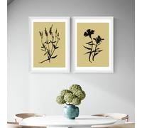 East End Prints Inky Botanical White Frame Art Print - A3
