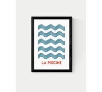 East End Prints La Piscine Framed Art Black