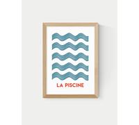 East End Prints La Piscine Framed Art Natural