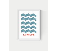 East End Prints La Piscine Framed Art White