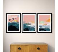 East End Prints Landscape Black Frame Art Print Set - A3