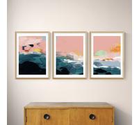 East End Prints Landscape Oak Frame Art Print Set - A2