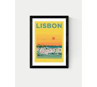 East End Prints Lisbon Framed Art Print Black