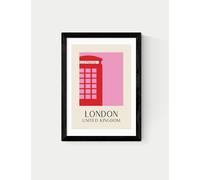 East End Prints London Framed Art Black