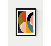 East End Prints Mid Century DIN XI Framed Art Print Black