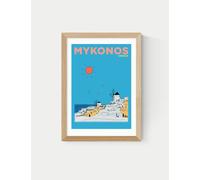 East End Prints Mykonos Greece Framed Art Natural