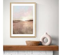 East End Prints New Dawn Oak Frame Art Print - A2