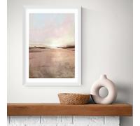 East End Prints New Dawn White Frame Art Print - A3