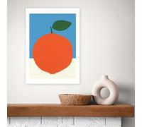 East End Prints Orange Art Print - A3