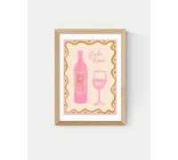 East End Prints Pale Rose Framed Art Natural