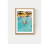 East End Prints Palm Springs Pool Day Framed Art Natural