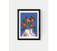 East End Prints Poppy Framed Art Print Black