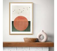 East End Prints Rising Oak Frame Art Print - A3