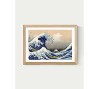 East End Prints The Great Wave Off Kanagawa Framed Art Print Natural