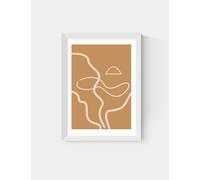 East End Prints The Line Framed Art White
