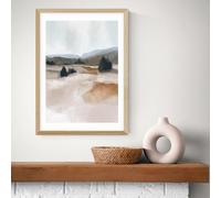 East End Prints The Ranch Oak Frame Art Print - A2
