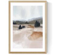 East End Prints The Ranch Oak Frame Art Print - A3