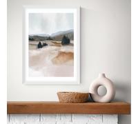 East End Prints The Ranch White Frame Art Print - A2