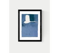 East End Prints The Swan ll Framed Art Print Black