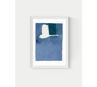 East End Prints The Swan ll Framed Art Print White