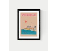 East End Prints Venice Italy Framed Art Print Black