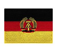 East Germany Flag Embroidered Patch Iron-On German Cold War National Emblem