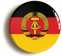 EAST GERMANY GDR NATIONAL FLAG BADGE BUTTON PIN (Size is 1inch / 25mm diameter)