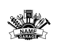 East-hai-buy Custom Metal Sign Repair Tools Garage Wall Art Personalized Car Repair Shops Garage Wall Plaque Wall Decor Color1,29 * 20.3cm