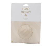 East Mission | Single, Decorative Fetch & Play Dog Ball Toy with Squeaker, Natural Rubber/Latex, Medium Sized (2.5”) (Beige)