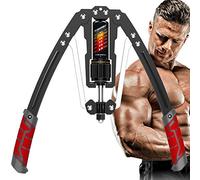 EAST MOUNT Twister Arm Exerciser - Adjustable 22-440lbs Hydraulic Power, Home Chest Expander, Shoulder Muscle Training Fitness Equipment, Arm Enhanced Exercise Strengthener (Red)