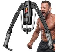 EAST MOUNT Twister Arm Exerciser, Adjustable Hydraulic Resistance 22-440 lbs, Arm Chest & Shoulder Strength Trainer for Home Workouts, Upper Body Muscle Builder, Fitness Training Equipment (Grey)
