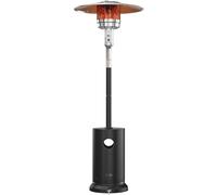 EAST OAK 55,000 BTU Propane Patio Heater - Durable Double Layer Stainless Steel Portable with Castors - Triple Security System - Ideal for Large Patios, Gardens