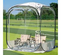 EAST OAK Clear Tent for Sport Events, Fishing & Outdoors | Pop Up Bubble Tent Instant Sun & Rain Shelter | No Condensation, Spacious Interior, Ultra Visibility | All Weather Protection | 2-3 Persons