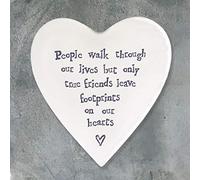 Ceramic Coaster People walk through our lives but only true friends leave footprints on our hearts