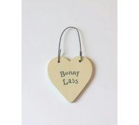 East of India East of India Tiny Heart Gift Tag "Bonny Lass"