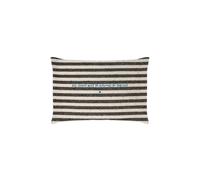 East of India Farmhouse Decorative Couch Garden Cushions Rustic Rectangular Sofa Pillow Cover with Insert Wide Black Striped Long Cushion All Guests Approved by the Cat 45 x 30 cm
